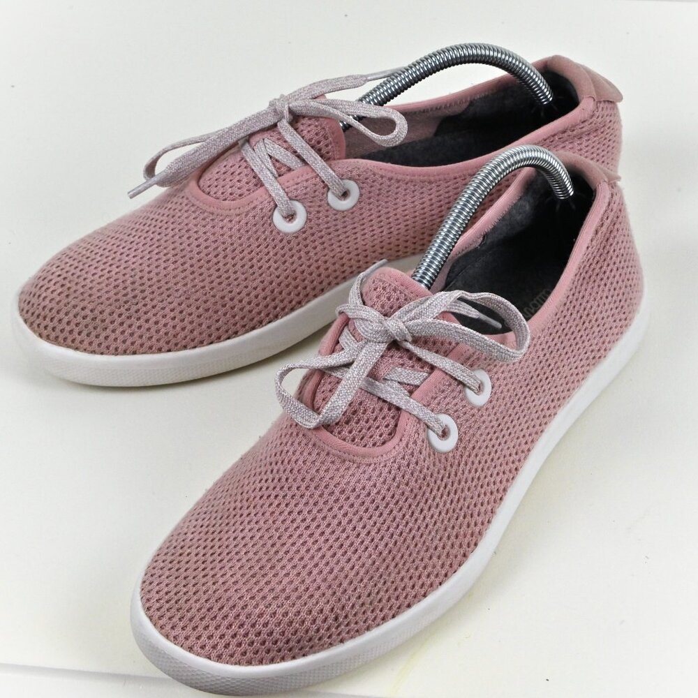 Allbirds Tree Runners Y2K Athleisure Knit Lace Up Pink Wool Sneakers US 10 UK 9